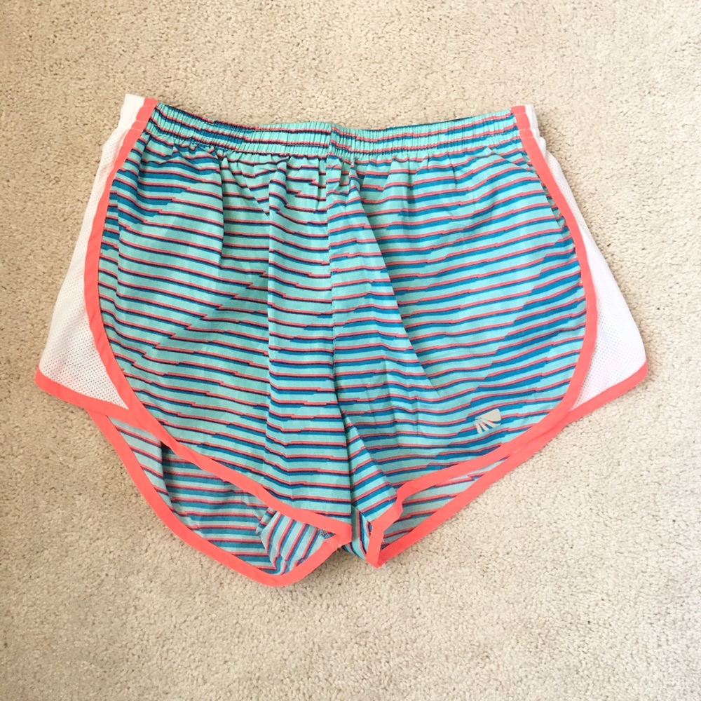 Baby Blue Striped Running shorts